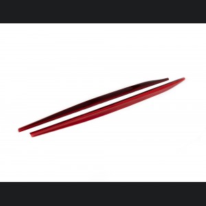 Alfa Romeo Stelvio Quadrifoglio Side Skirt Trim Kit - Carbon Fiber - Red Candy